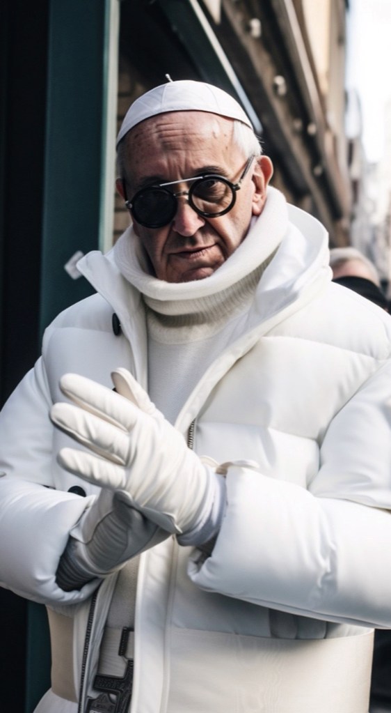 Deepfake images of Pope Francis in a Balenciaga puffer jacket