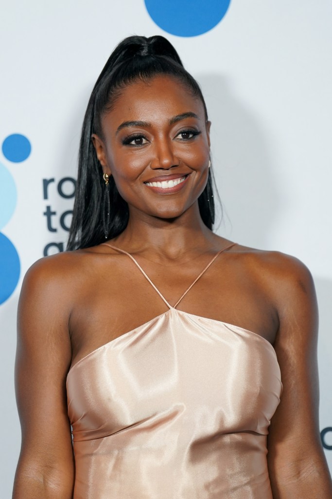 Patina Miller smiling. 