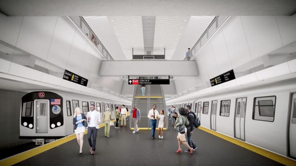 Rendering of Second Ave Subway