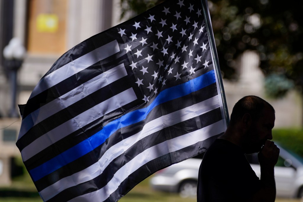 A federal court has ruled that a Pennsylvania township can't ban an American flag with a thin blue line from being publicly displayed.