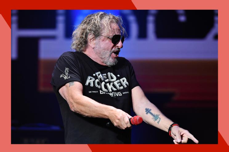 Sammy Hagar rocks out onstage.