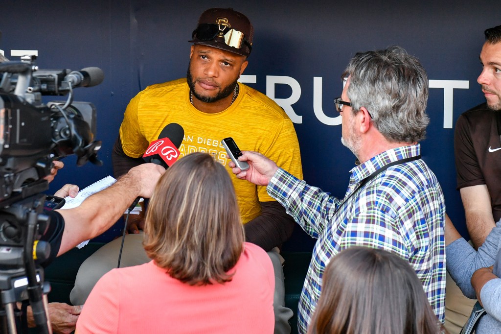 Robinson Cano after signing with the Padres in 2022.