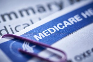 Medicare bill stock image