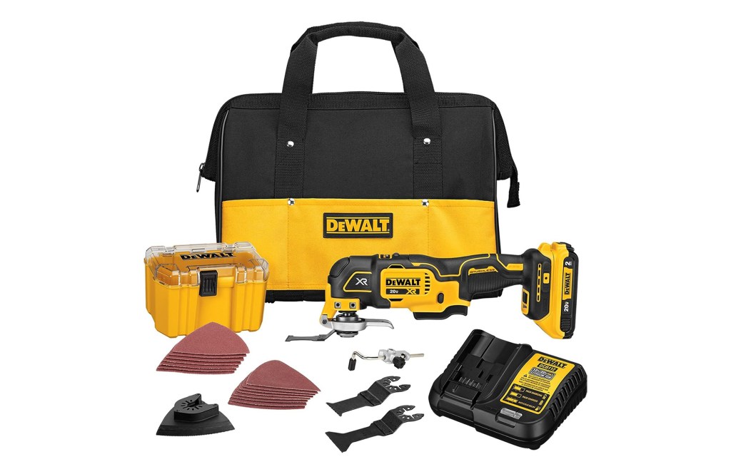 DEWALT 20V MAX XR Multi-Tool Kit, Oscillating Tool, 6-Speed, Quick Blade Change for Multi-Tool Needs, Cordless