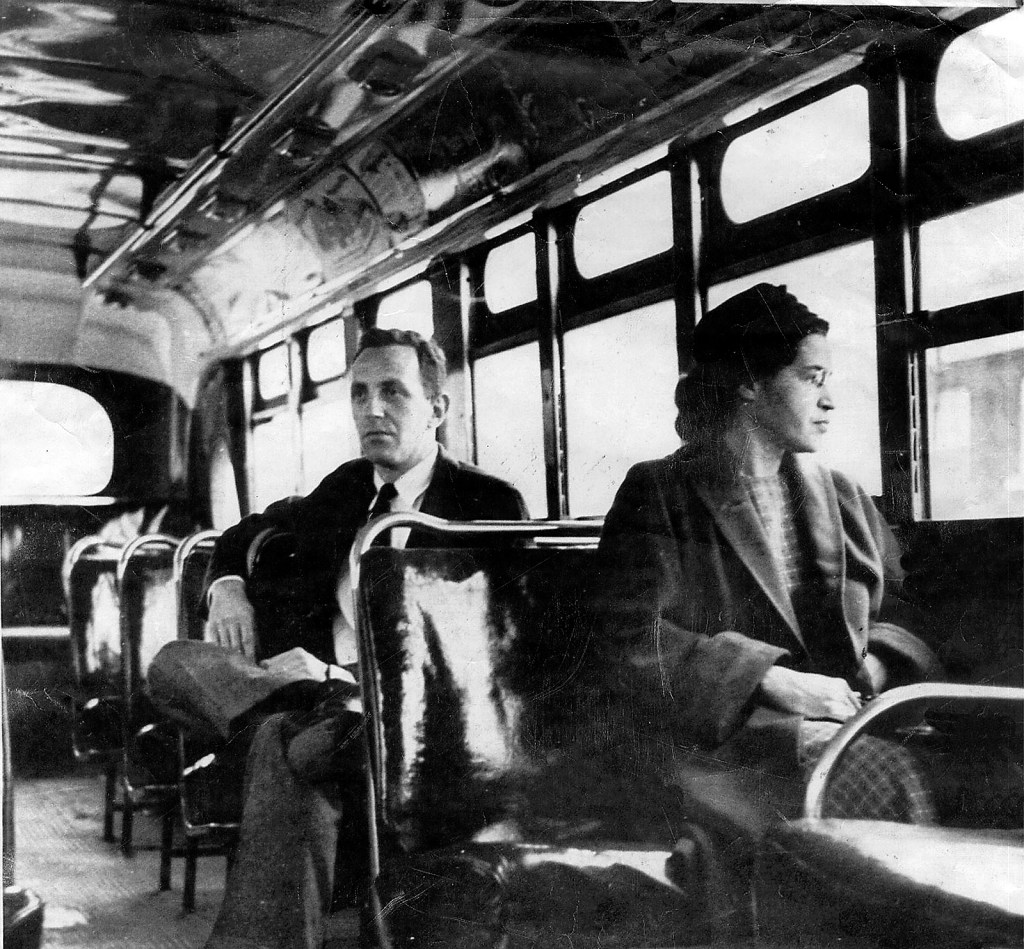 Rosa Parks on bus