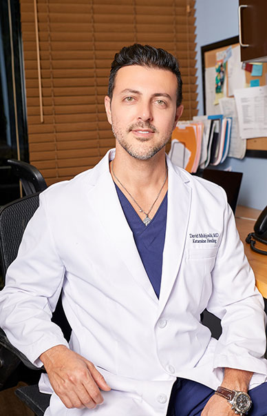 David Mahjoubi, MD is a board-certified Anesthesiologist and one of the most sought-after experts in Ketamine treatments for anxiety, PTSD, Major Depression, Chronic Pain and Alcoholism. His practice, Ketamine Healing Clinic of Los Angeles, is one of the first Ketamine-only treatment centers in the country. 