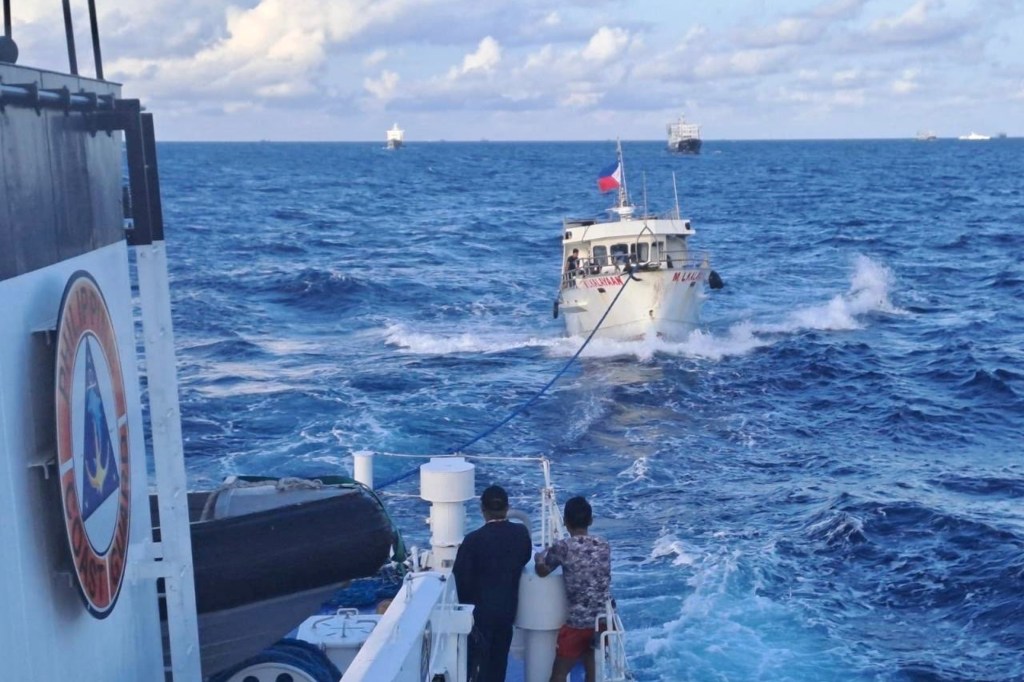 The Chinese Coast Guard ship also rammed the Philippine boat.