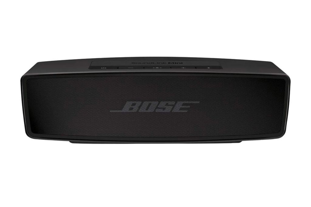 A cordless speaker from Bose in the color black.
