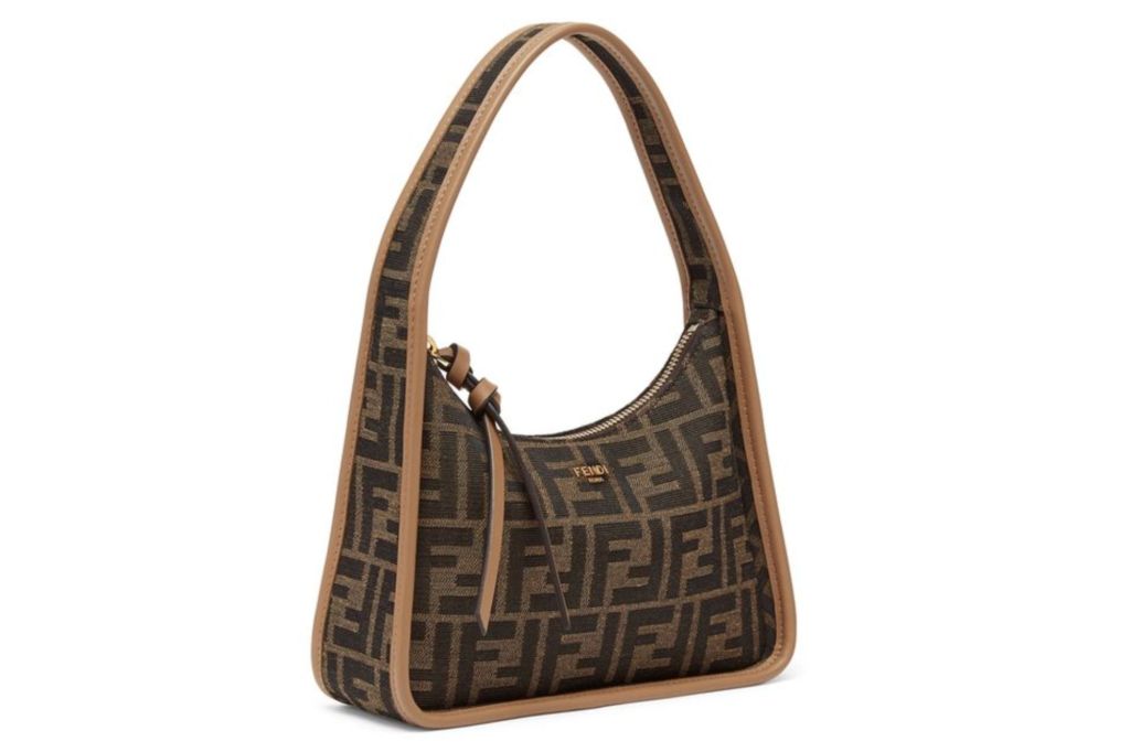 A brown Fendi handbag.