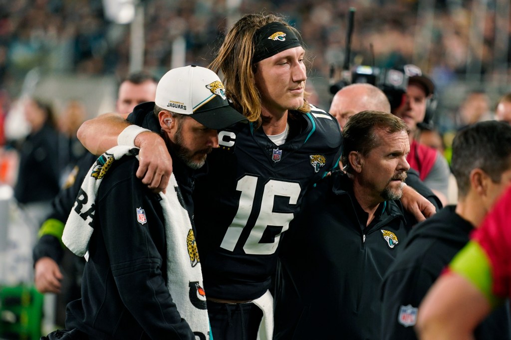 Trevor Lawrence is starting for the Jaguars against the Browns after suffering a high-ankle sprain on Dec. 4, 2023.