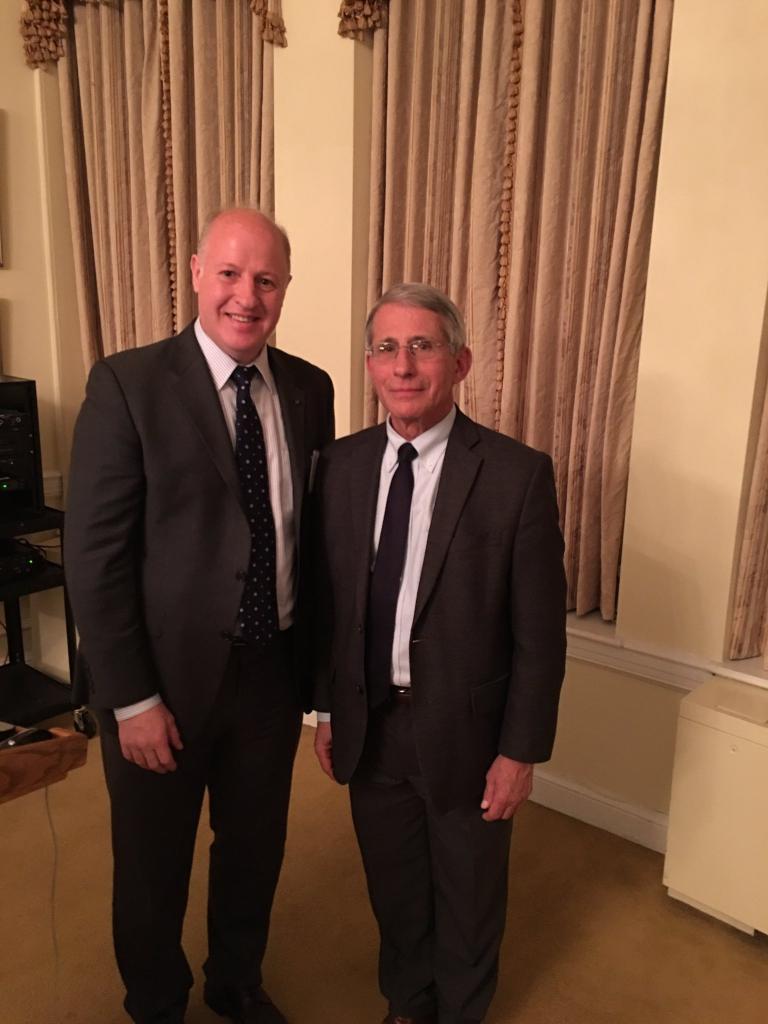 Dr Peter Daszak of EcoHealth Alliance with Dr. Anthony Fauci