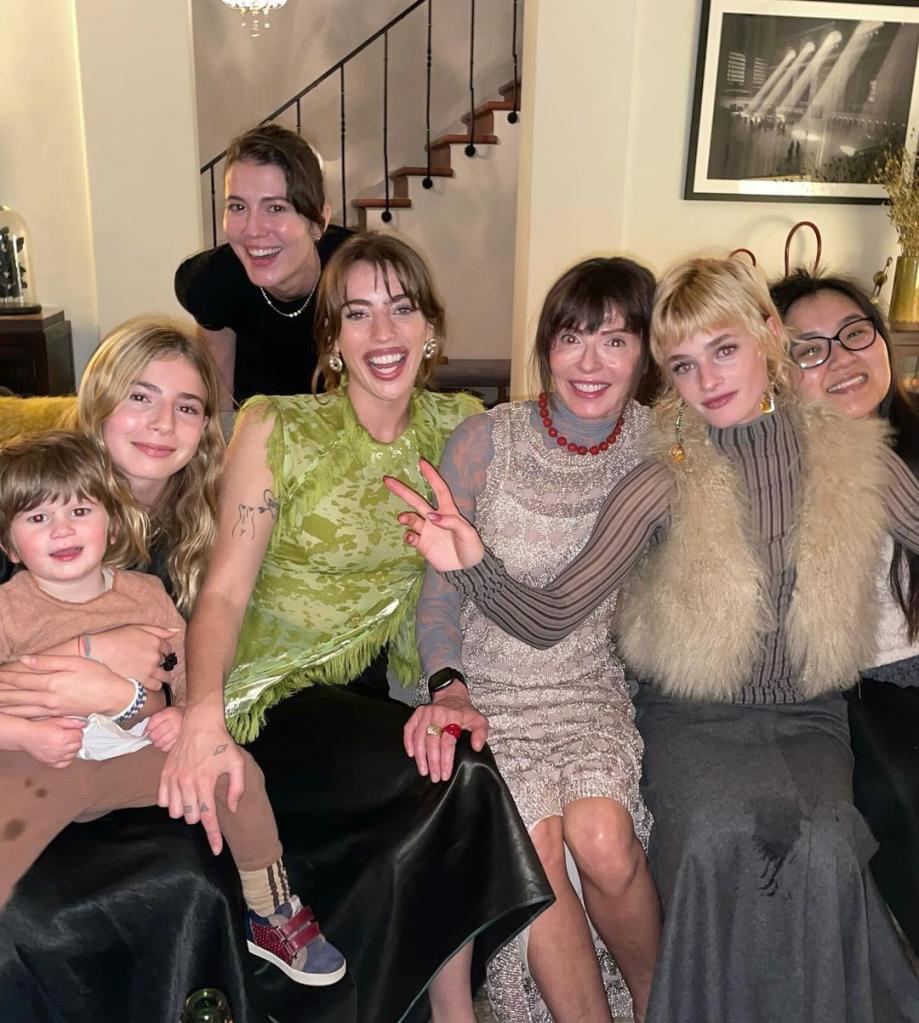 Clara McGregor posted a family photo on Christmas that included Mary Elizabeth Winstead and Eve Mavrakis. 