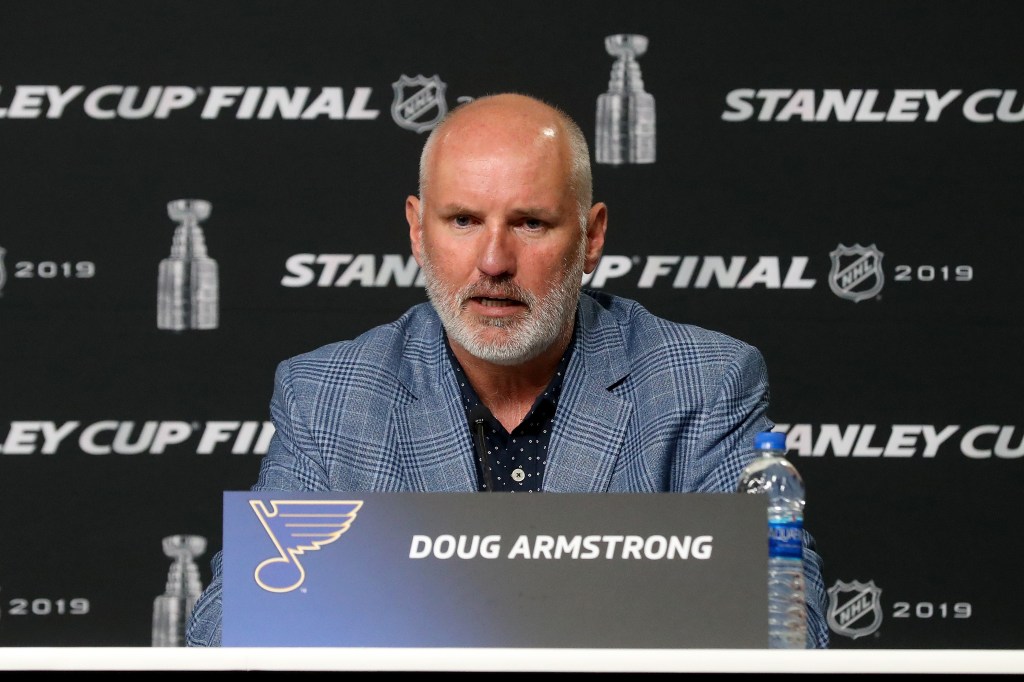 Blues general manager Doug Armstrong.