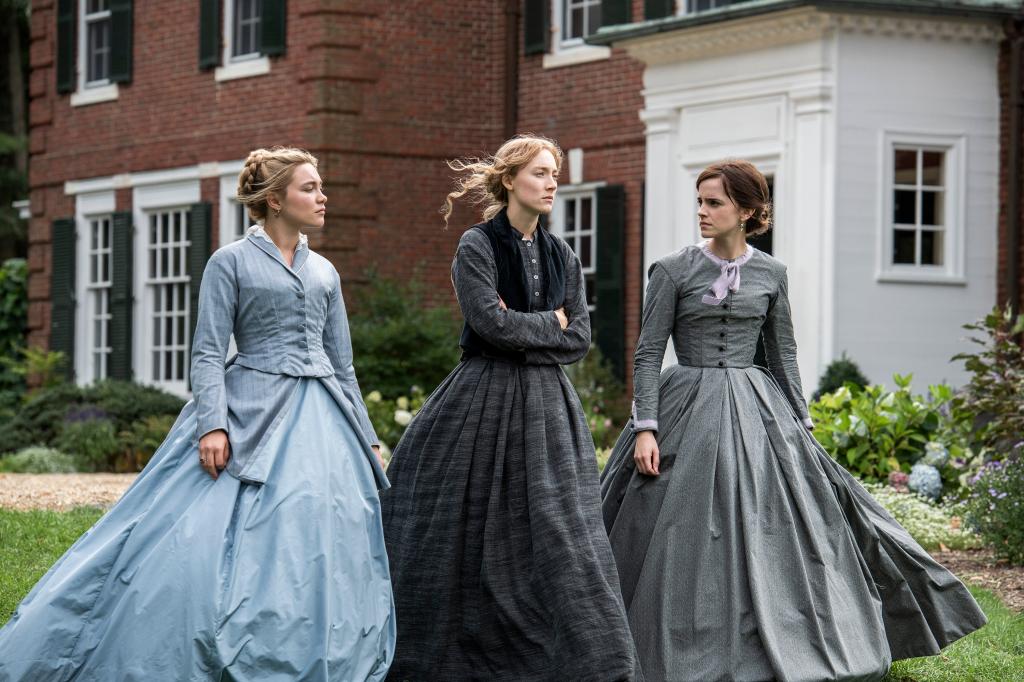 Florence Pugh, Saoirse Ronan and Emma Watson in "Little Women."