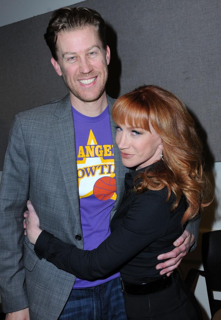 Randy Bick and Kathy Griffin pose backstage at her 'Like A Boss' tour on May 6, 2016. 