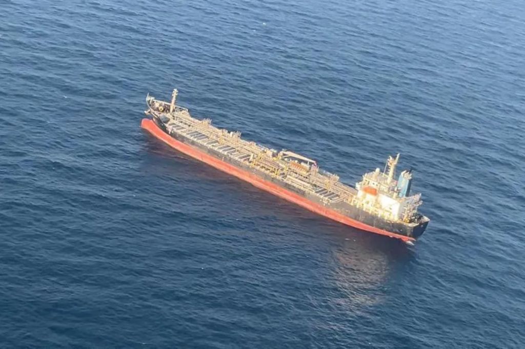 A drone launched from Iran struck a chemical tanker in the Indian Ocean early on Saturday, the US Department of Defense said.