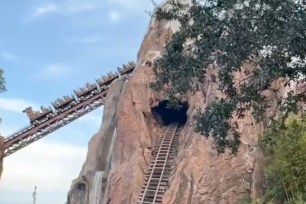 Image of the people stuck on the coaster