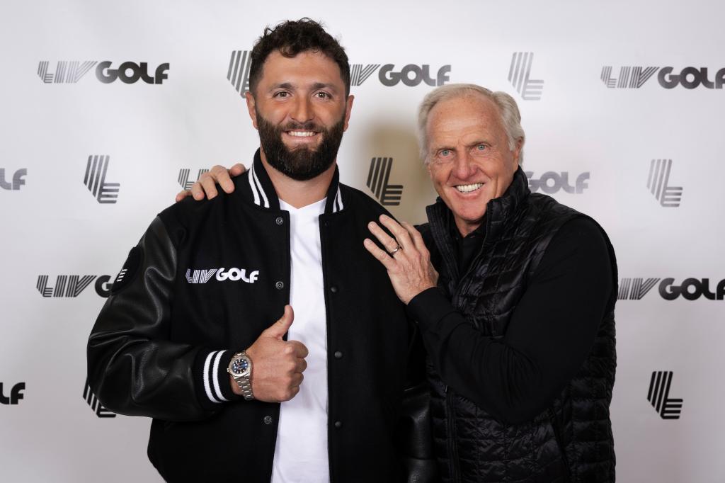 Greg Norman welcomes Jon Rahm to LIV Golf