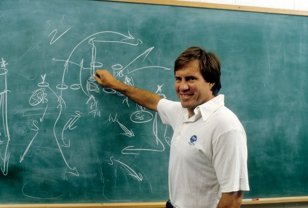 Bills Belichick as a Giants assistant coach