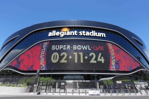 Allegiant Stadium in Las Vegas is the host of Super Bowl 58