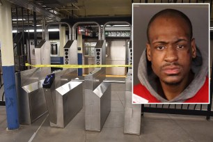 Police investigate a stabbing on the #6 line at the Bleecker Street Station in Manhattan. April17th, 2019