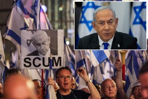 Israel Prime Minister Benjamin Netanyahu/protests in Israel