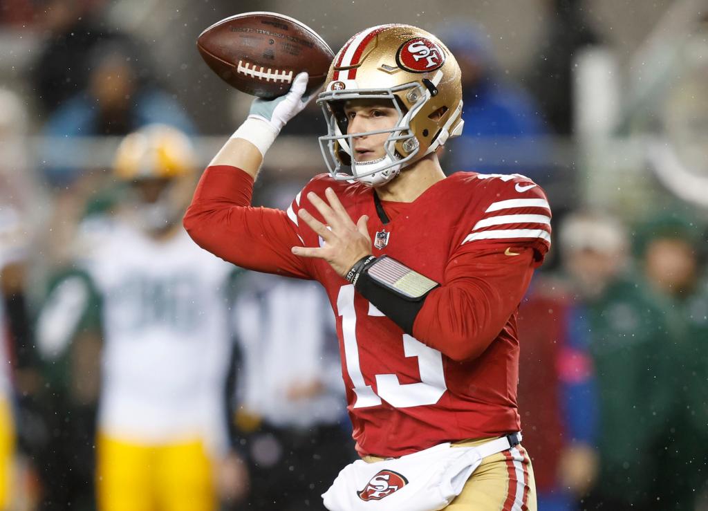 Brock Purdy has a 17-4 record as the 49ers' starting quarterback.