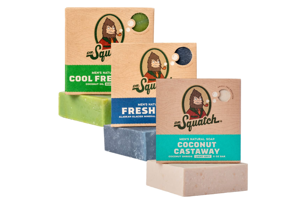 Dr. Squatch Men's Natural Bar Soap (3-Pack)