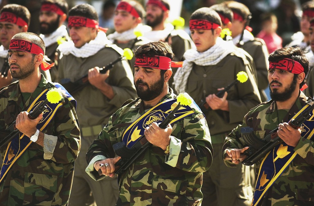 Iranian military forces launch "Sacred Defense Week" with a show of force south of Tehran on September 22, 2003 in Tehran, Iran. 