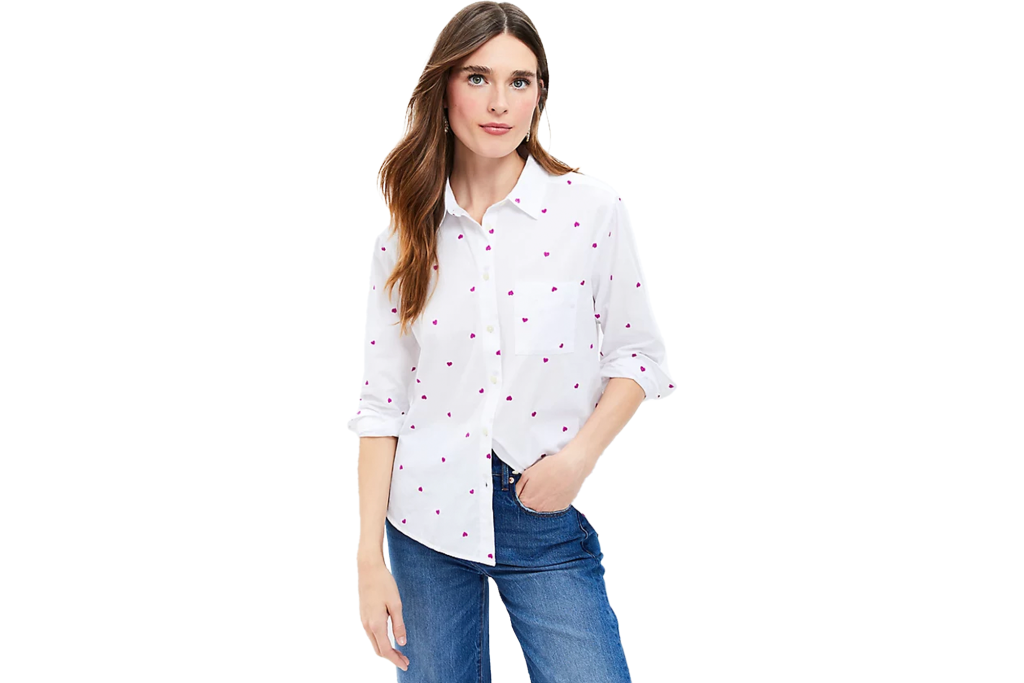 LOFT Heart Relaxed Everyday Shirt