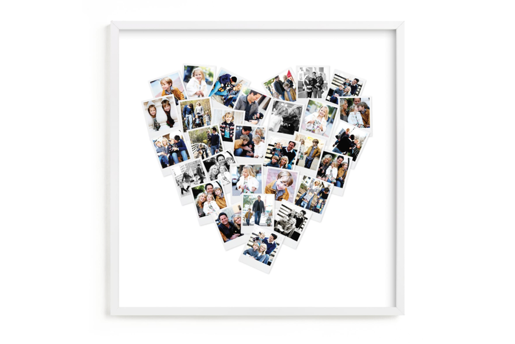 Minted Heart Snapshot Mix Photo Art