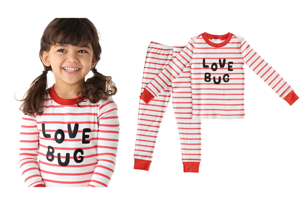 Pottery Barn Kids Love Bug Organic Pajama Set