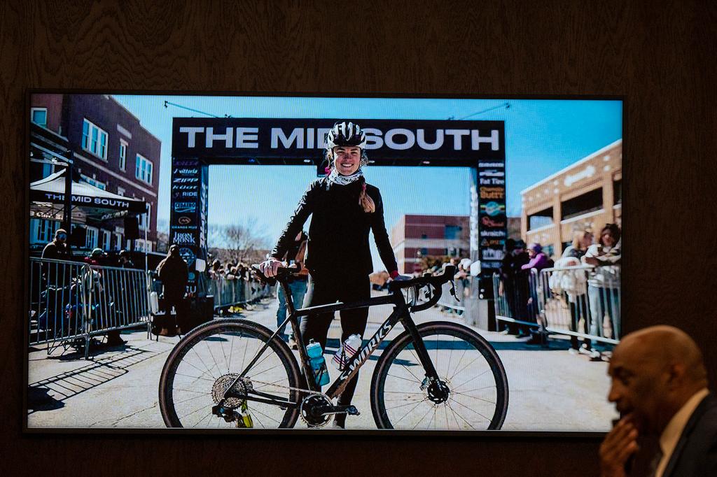 Anna Moriah Wilson's photo displayed in court during Kaitlin Armstrong's trial for killing the cyclist in Austin, Texas.