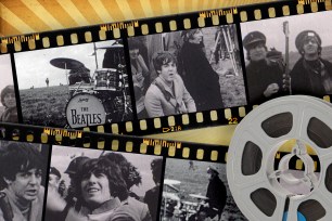 Beatles footage from behind the scenes of "Help!"