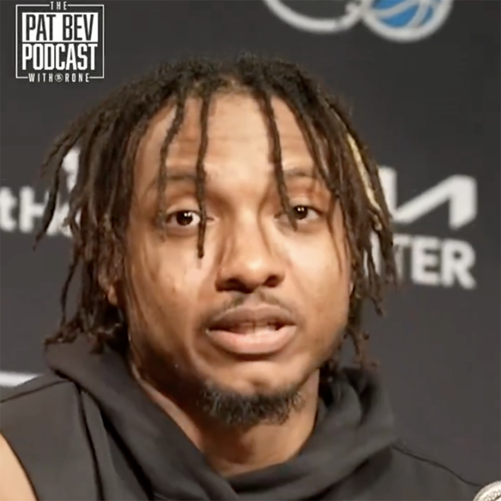 Magic center Wendell Carter Jr. during his post game press conference after a loss to the Sixers on January 19, 2024. 