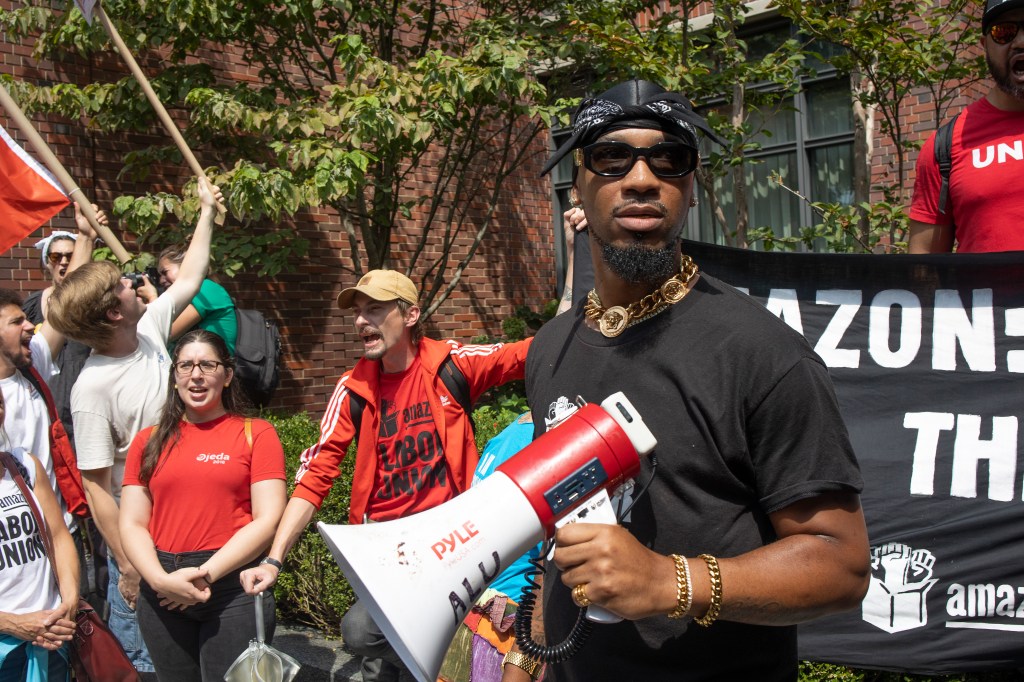 ALU is headed by Chris Smalls, a former Amazon worker who was fired from his warehouse job in 2020 for protesting working conditions.
