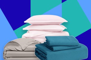 Stack of bedding and pillows