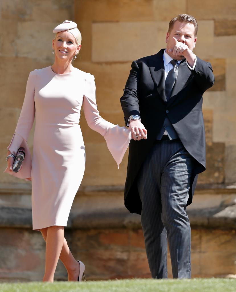 James Corden with his wife, Julia Carey. 