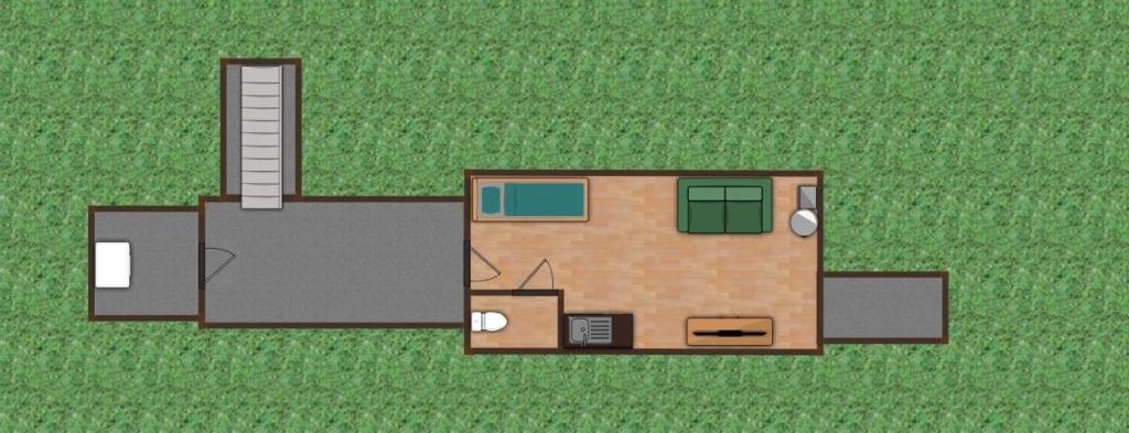 A diagram of the underground bunker. 