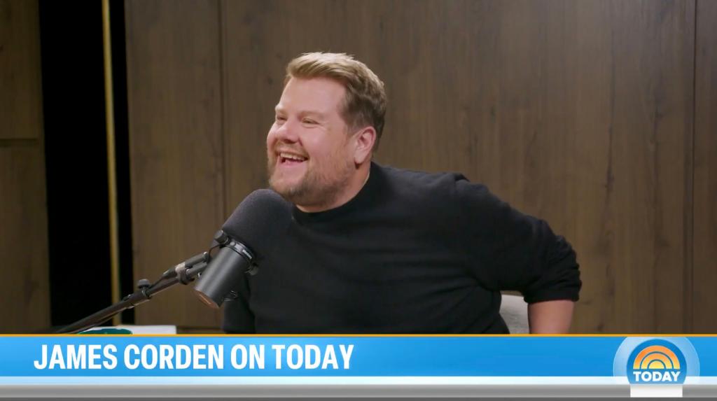 James Corden smiling. 