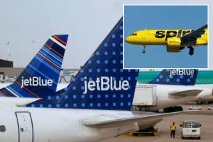 JetBlue and Spirit planes