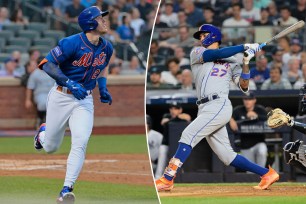 Brett Baty and Mark Vientos could serve as the Mets' options at third base for 2024.