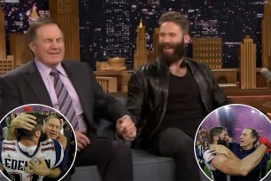 Former Patriots wideout Julian Edelman, recalled taking a private jet to New York with "socially awkward" Bill Belichick for joint appearance on "The Tonight Show with Jimmy Fallon" afterNew England's historic overtime win against the Atlanta Falcons in Super Bowl LI in 2017. 