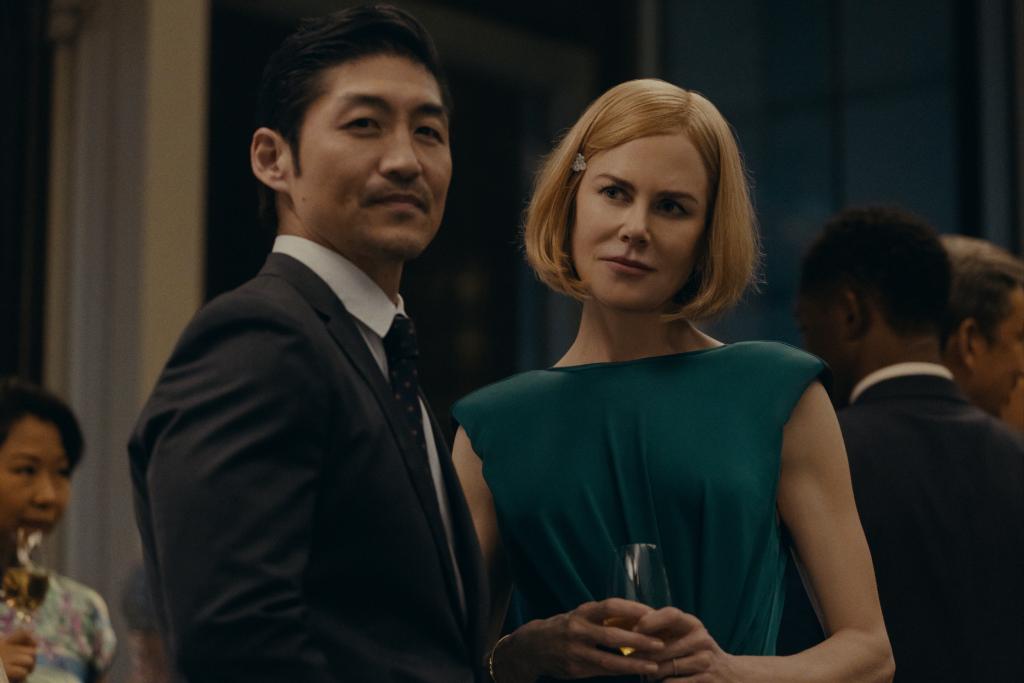 Brian Tee and Nicole Kidman in "Expats." 