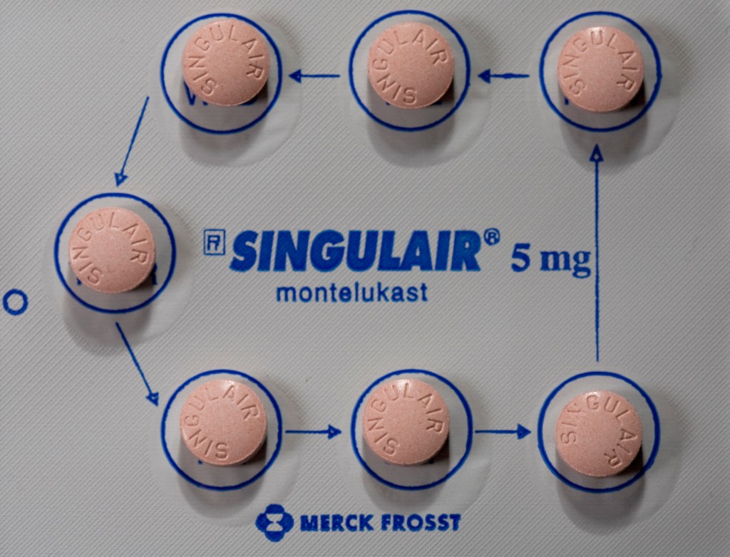 A package of Singulair asthma pills. US health regulators are probing a possible connection between Merck & Co Inc's blockbuster Singulair asthma drug and suicidal behavior in adults and children, the Food and Drug Administration said. (Photo by Rick Friedman/Corbis via Getty Images)