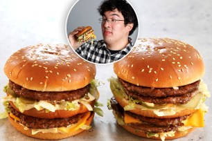 A composite of author Ben Cost and the Double Big Mac.
