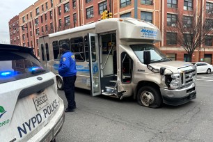 A van caused an 11-car pileup in Brooklyn that left 15 people injured on Jan. 30, 2024.