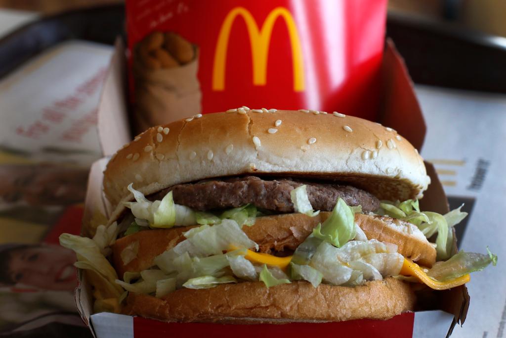 The plaintiff no longer orders a Big Mac, but settles for a plain burger. 