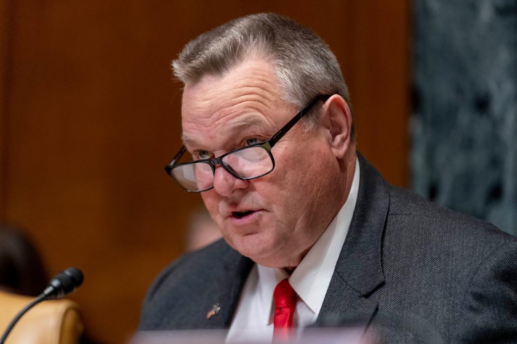 Chairman Sen. Jon Tester, D-Mont., speaks during a Senate Appropriations Subcommittee on Defense budget hearing on Capitol Hill in Washington, May 2, 2023. 