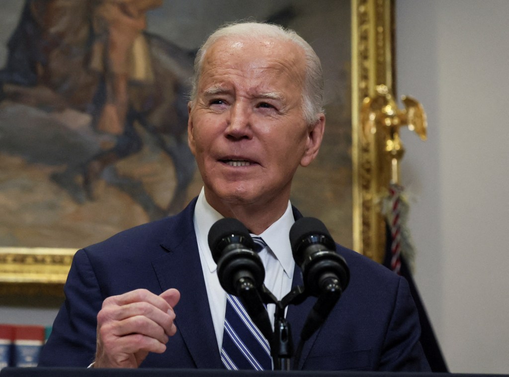 President Biden referred to Russian President Vladimir Putin as a "crazy SOB" on Wednesday.